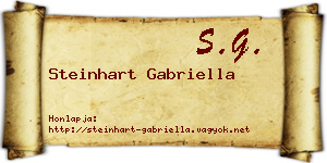 Steinhart Gabriella névjegykártya