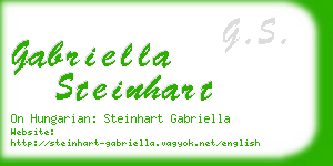 gabriella steinhart business card